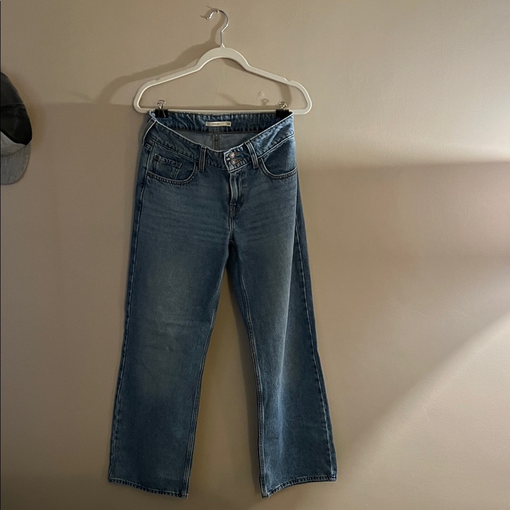 Levi's Women's Light Blue Superlow Wide Leg Jeans